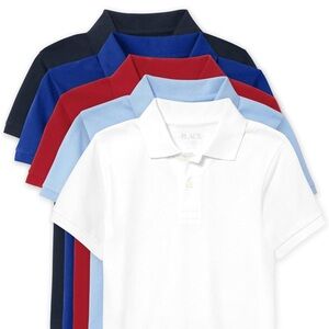 Children’s Place Set of 5 uniform polos NWT